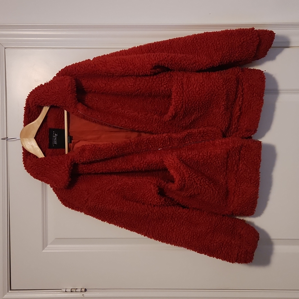 Urban Planet/Teddy Bear coat/size S/ red